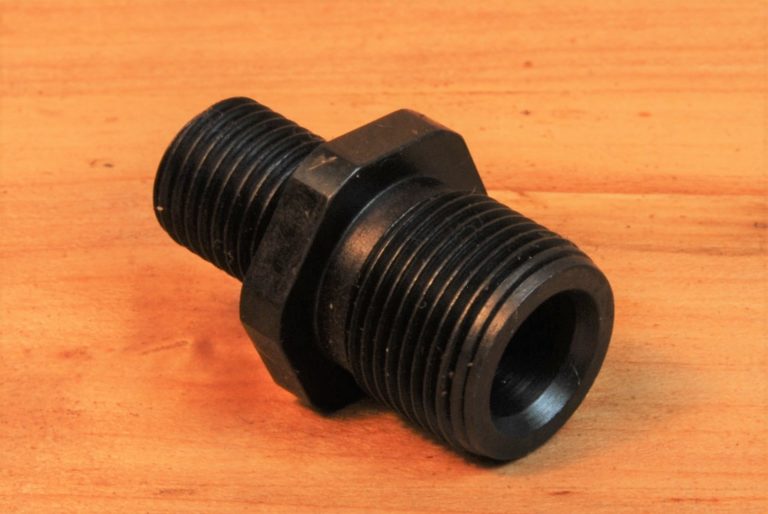 Male to Male Adapter, 3/8″24 male to 1/2″28 male muzzle thread
