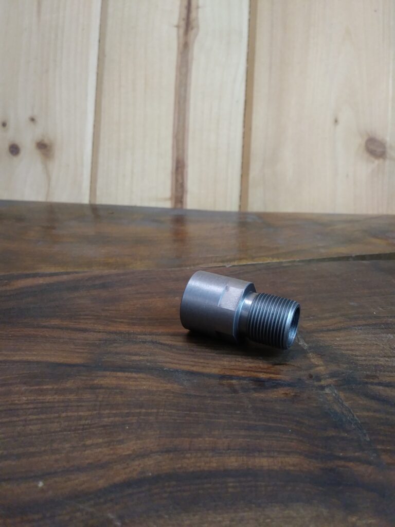 5/8″×24 RH (female) to 5/8″×24 RH (male) STAINLESS 3/4″ Barrel Extension – SKU#055-ss - Hughes Precision LLC